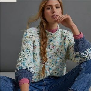Anthropologie Gaia Chunky Knit Sweater
